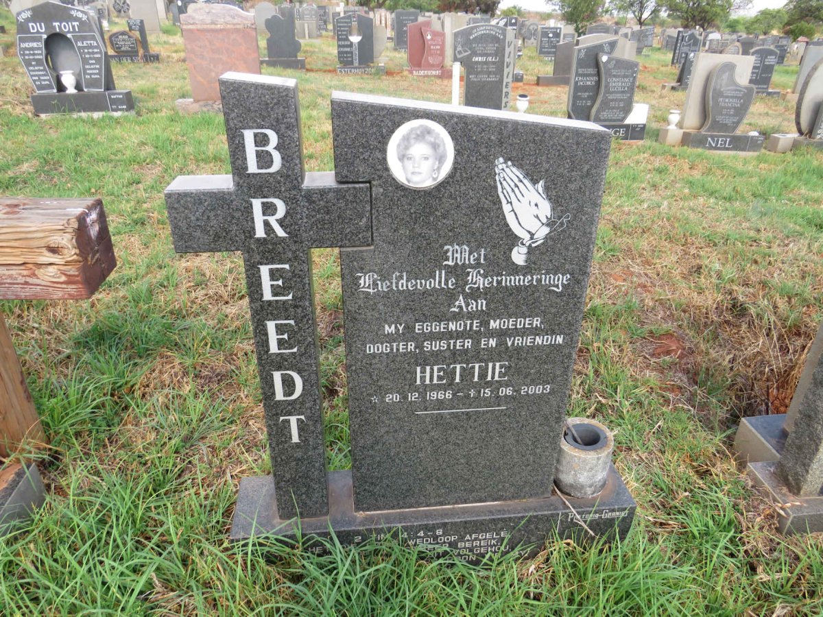 BREEDT Hettie 1966-2003 