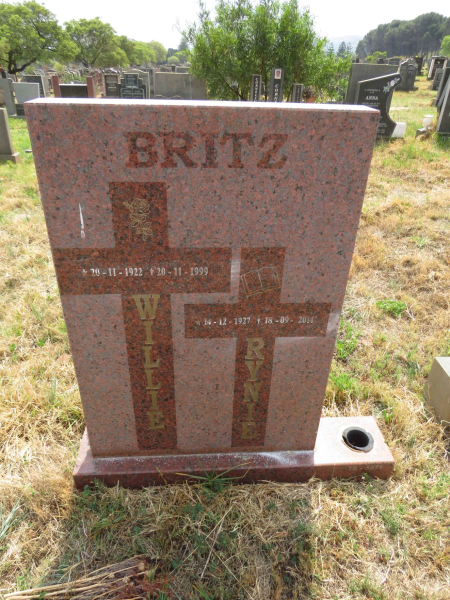 BRITZ Willie 1922-1999 & Rynie 1927-2014