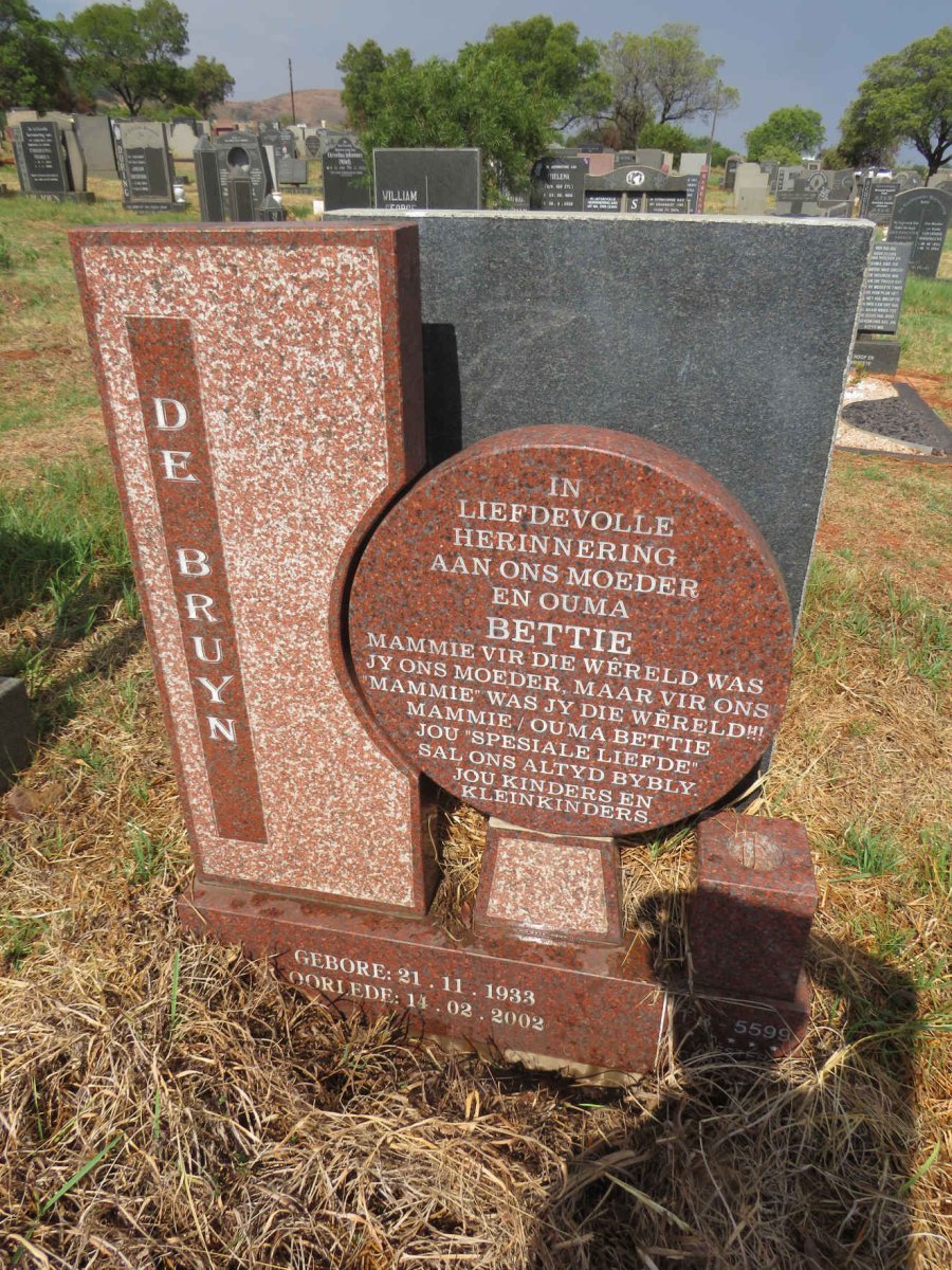 BRUYN Bettie, de 1933-2002