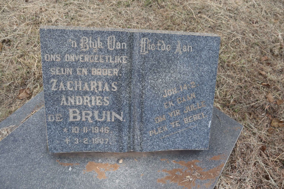 BRUIN Zacharias Andries, de 1946-1967
