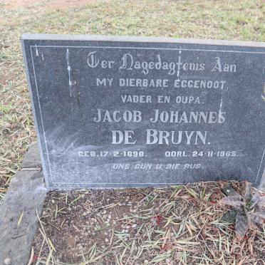 BRUYN Jacob Johannes, de 1898-1965