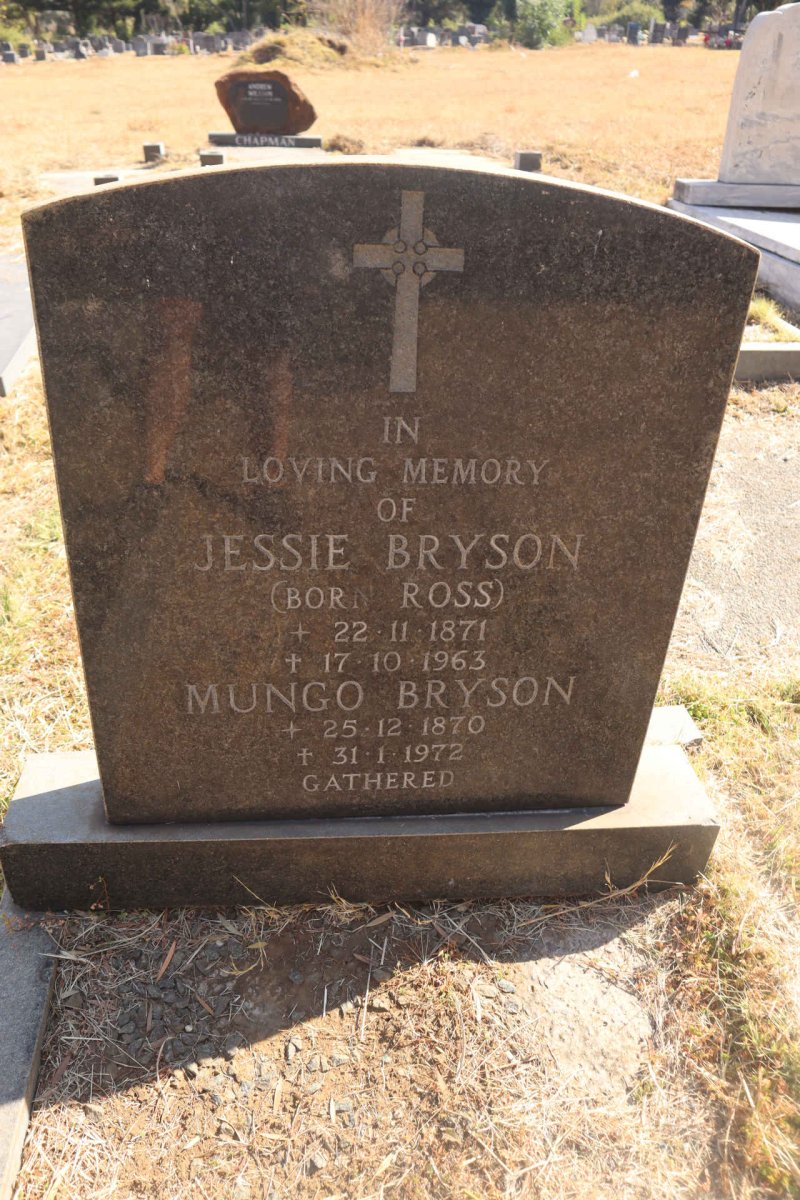 BRYSON Mungo 1870-1972 & Jessie ROSS 1871-1963