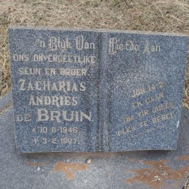 BRUIN Zacharias Andries, de 1946-1967