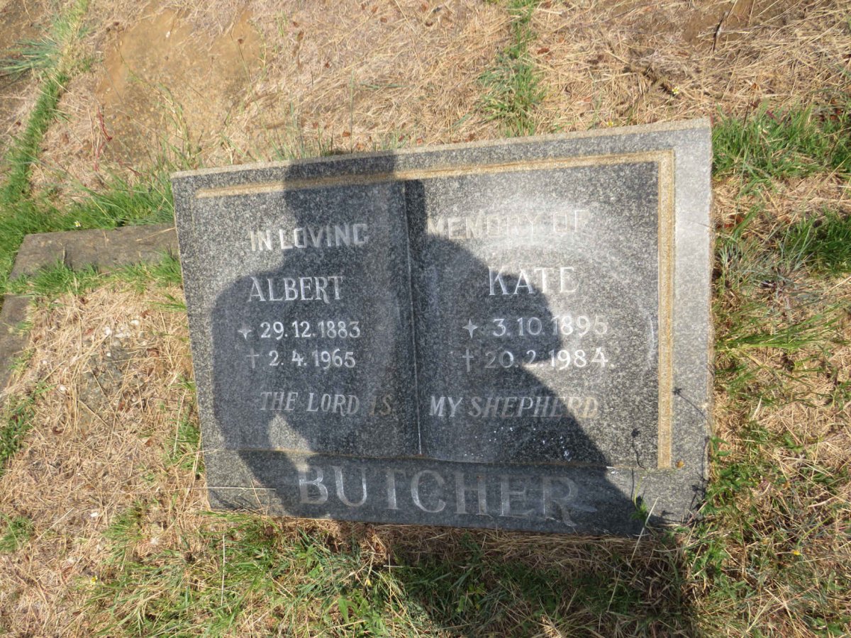 BUTCHER Albert 1883-1965 & Kate 1895-1984
