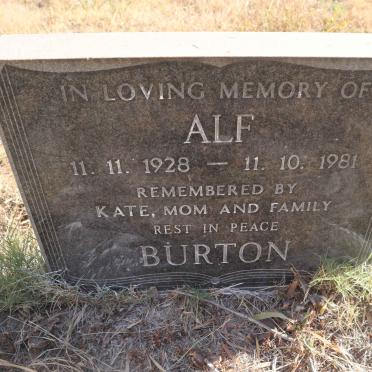 BURTON Alf 1928-1981