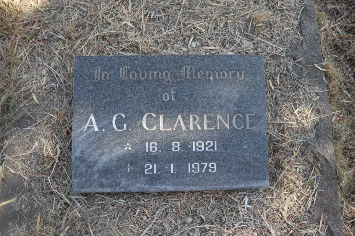 CLARENCE A.G. 1921-1979
