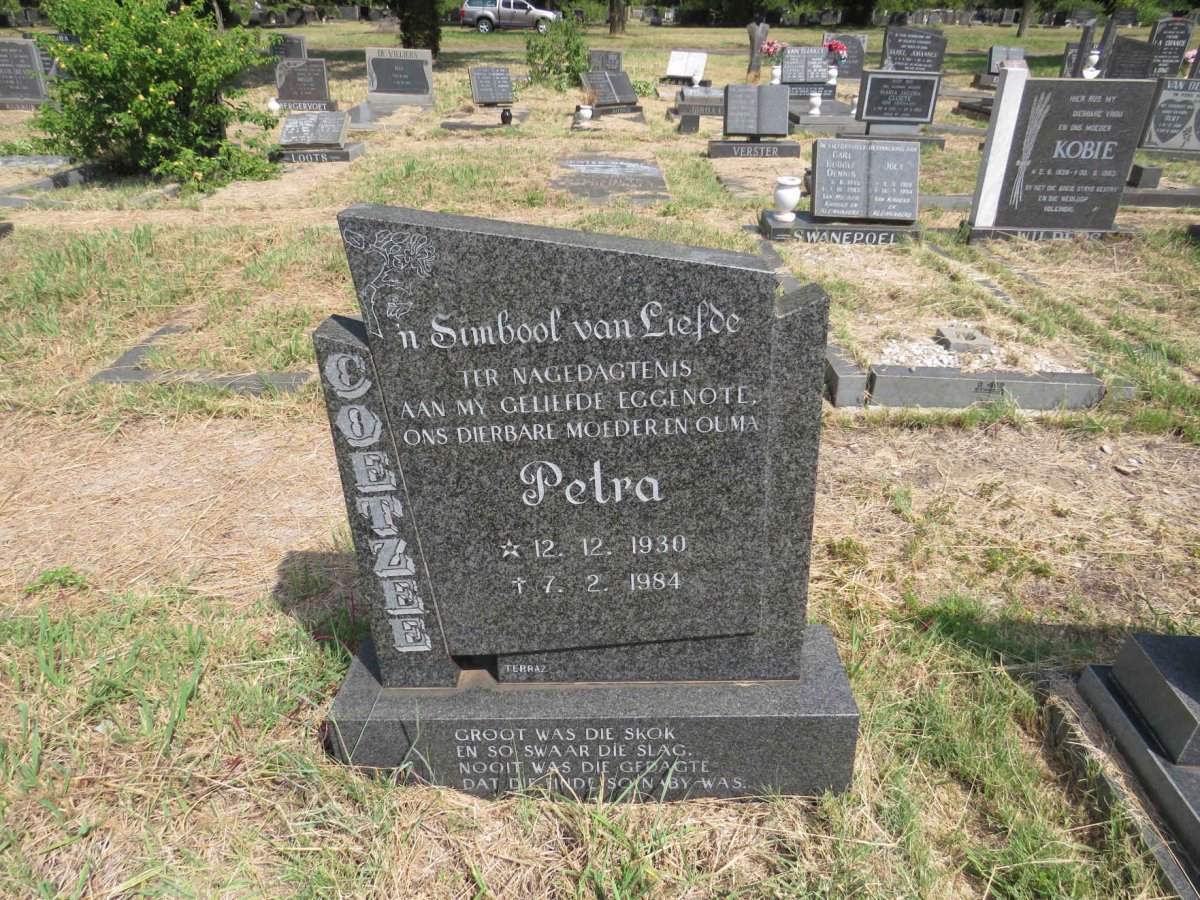 COETZEE Petra 1930-1984
