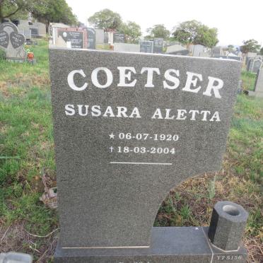 COETSER Susara Aletta 1920-2004