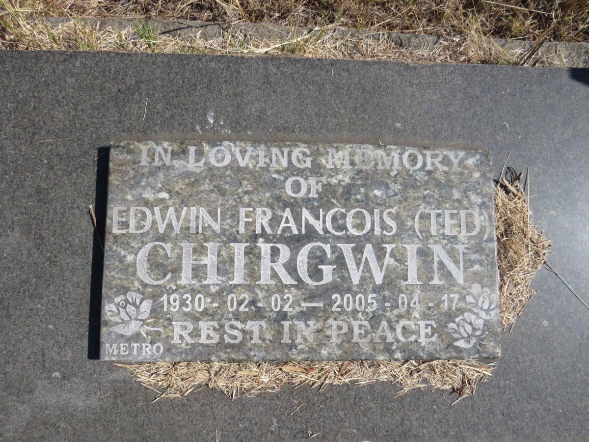 CHIRGWIN Edwin Francois 1930-2005