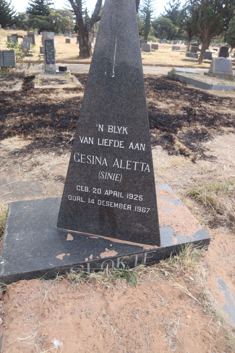 CLOETE Gesina Aletta 1925-1967