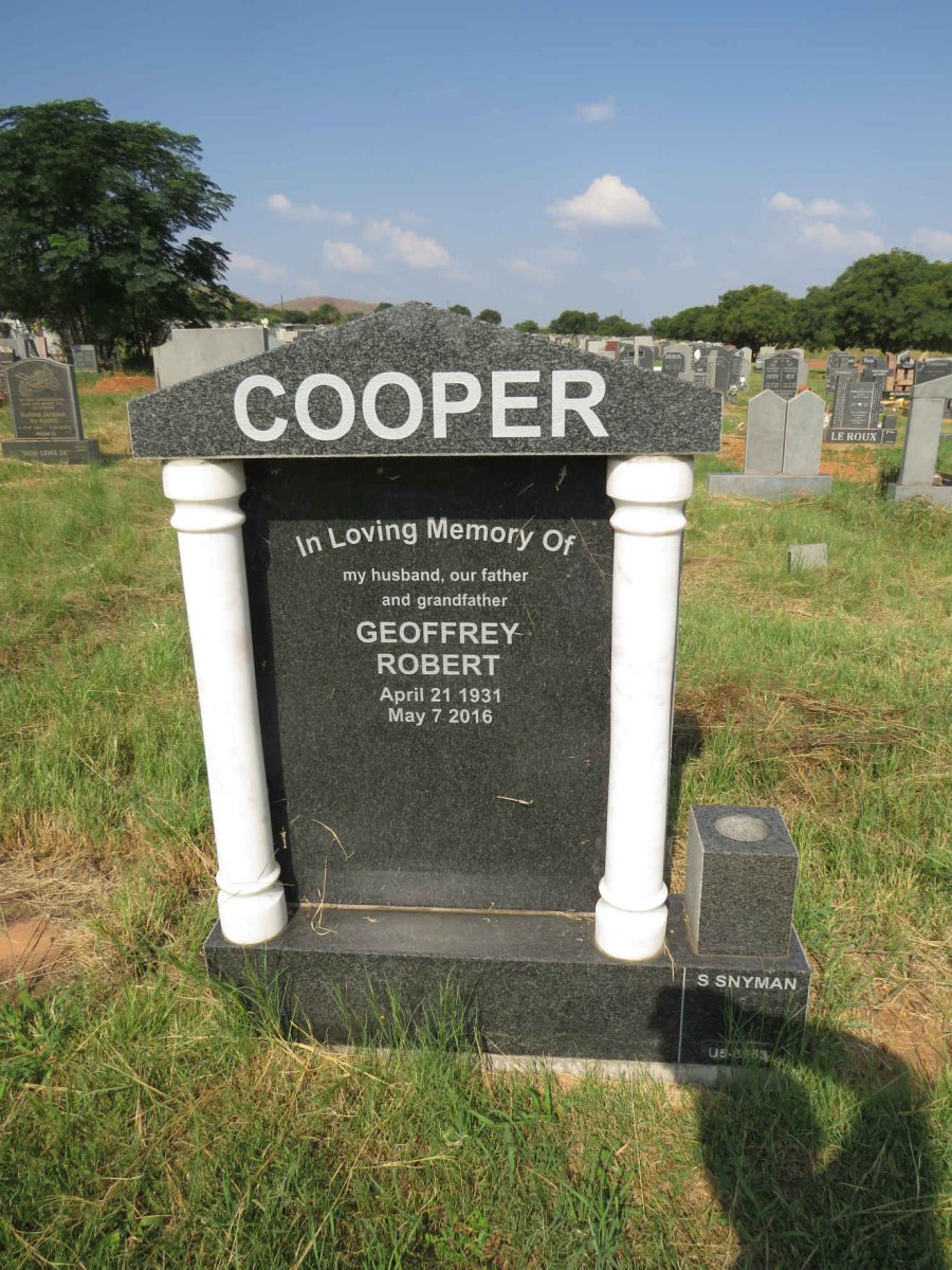 COOPER Geoffrey Robert 1931-2016