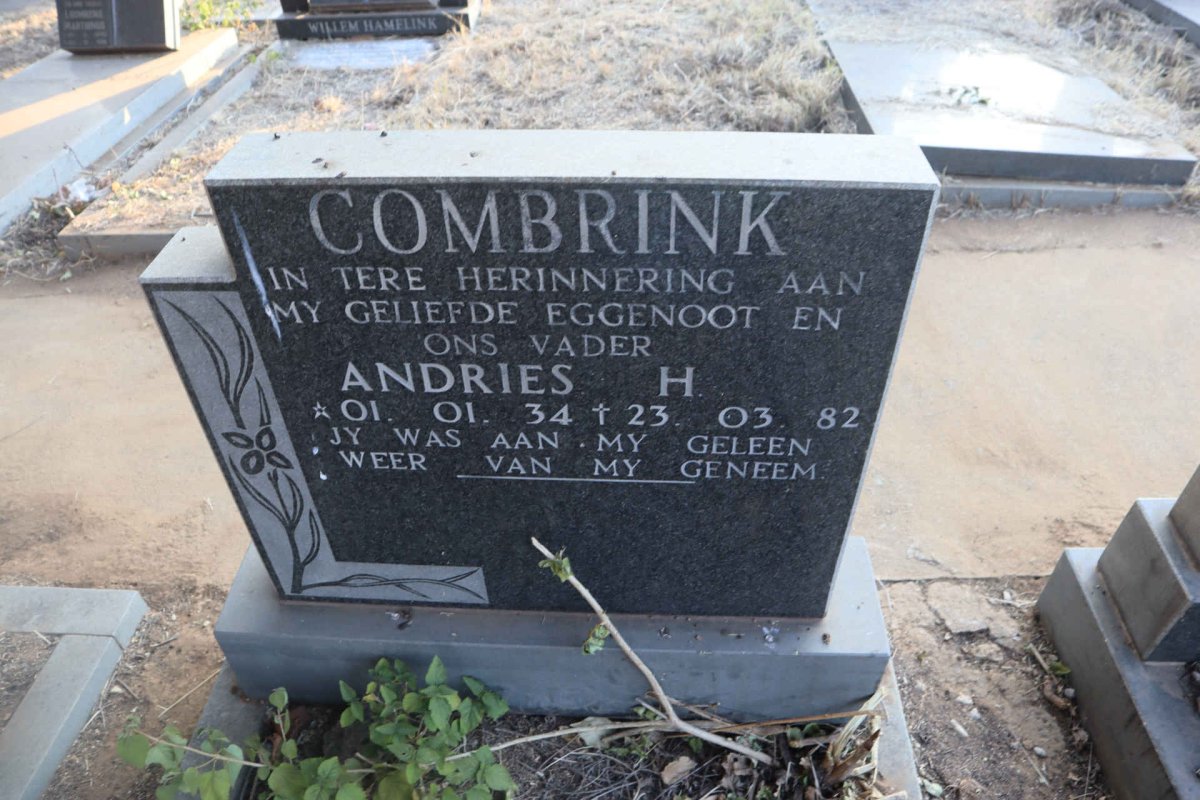 COMBRINK Andries H. 1934-1982