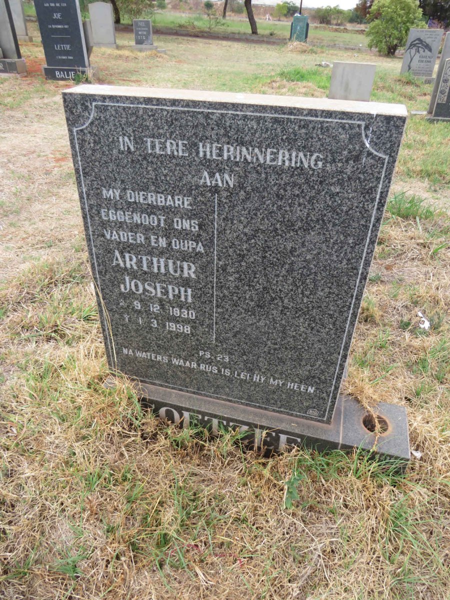 COETZEE Arthur Joseph 1930-1998