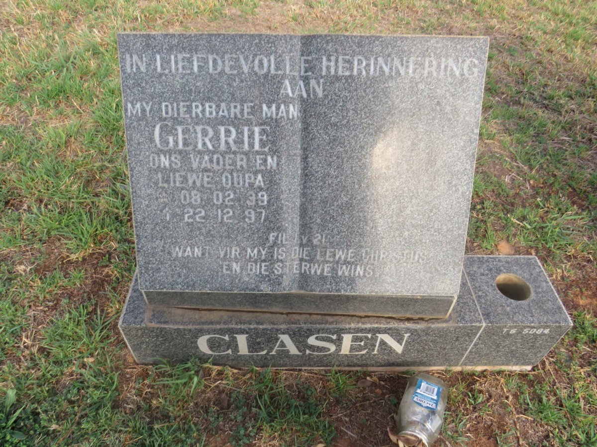 CLASEN Gerrie 1939-1997