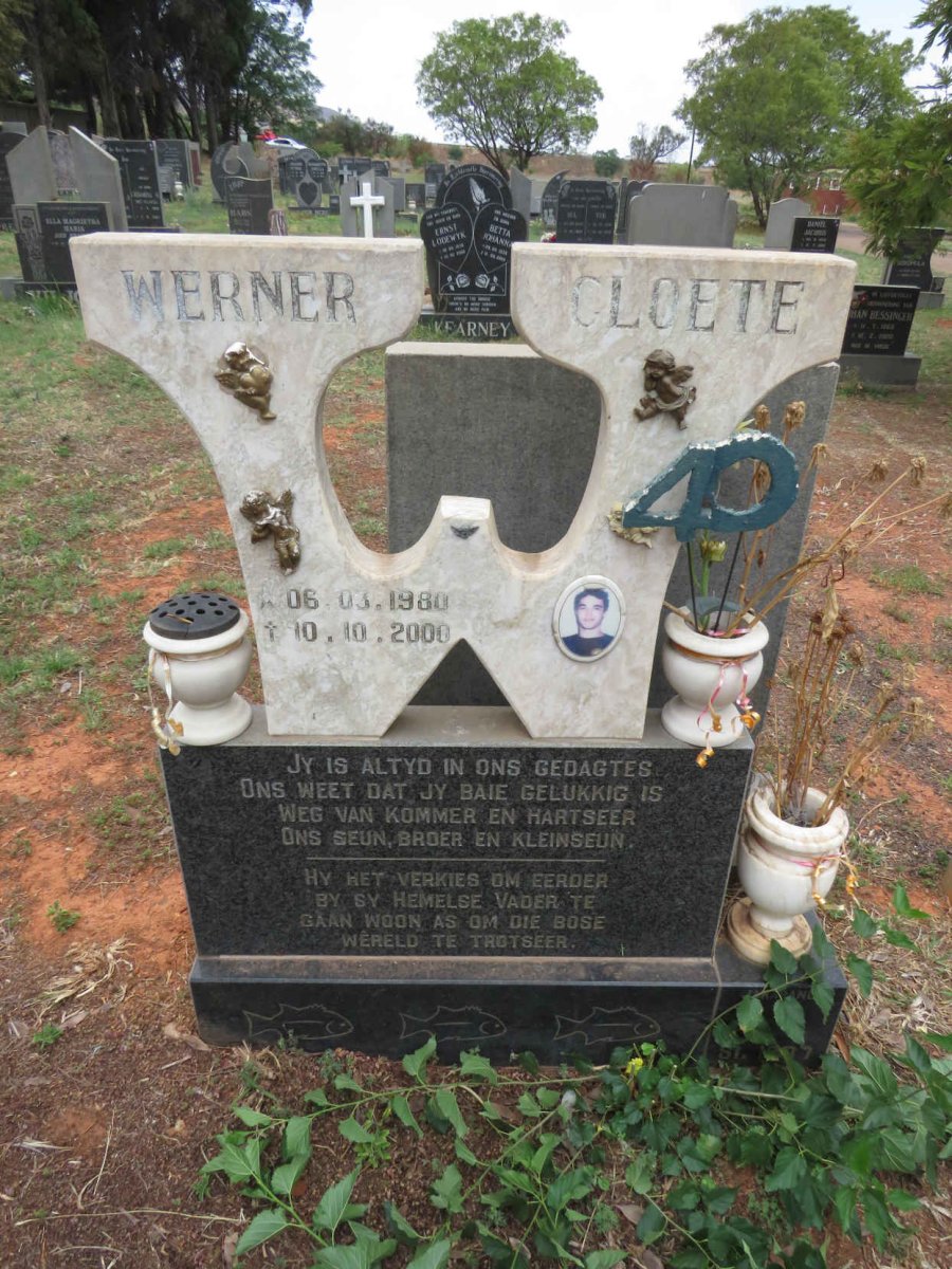 CLOETE Werner 1980-2000