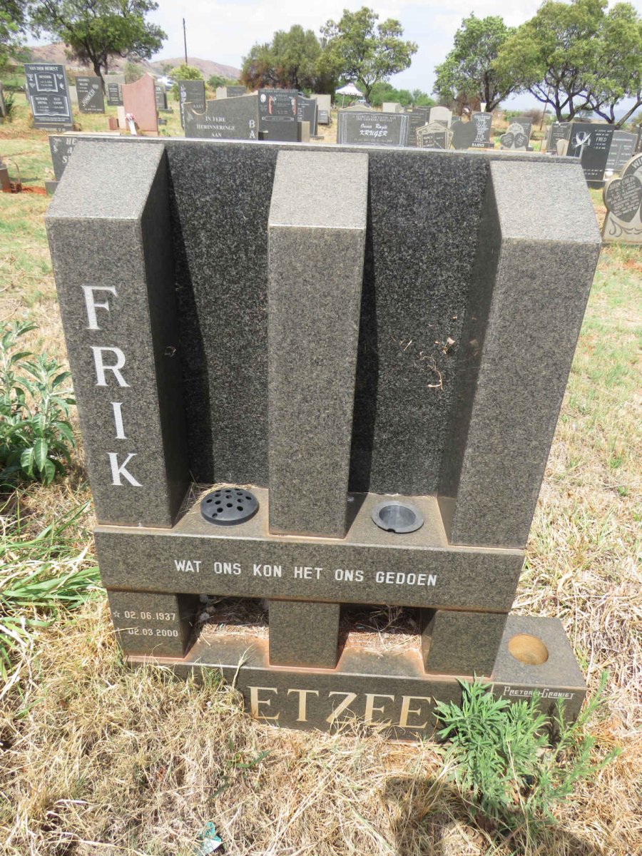 COETZEE Frik 1937-2000