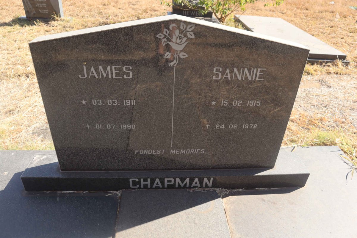 CHAPMAN James 1911-1990 & Sannie 1915-1972