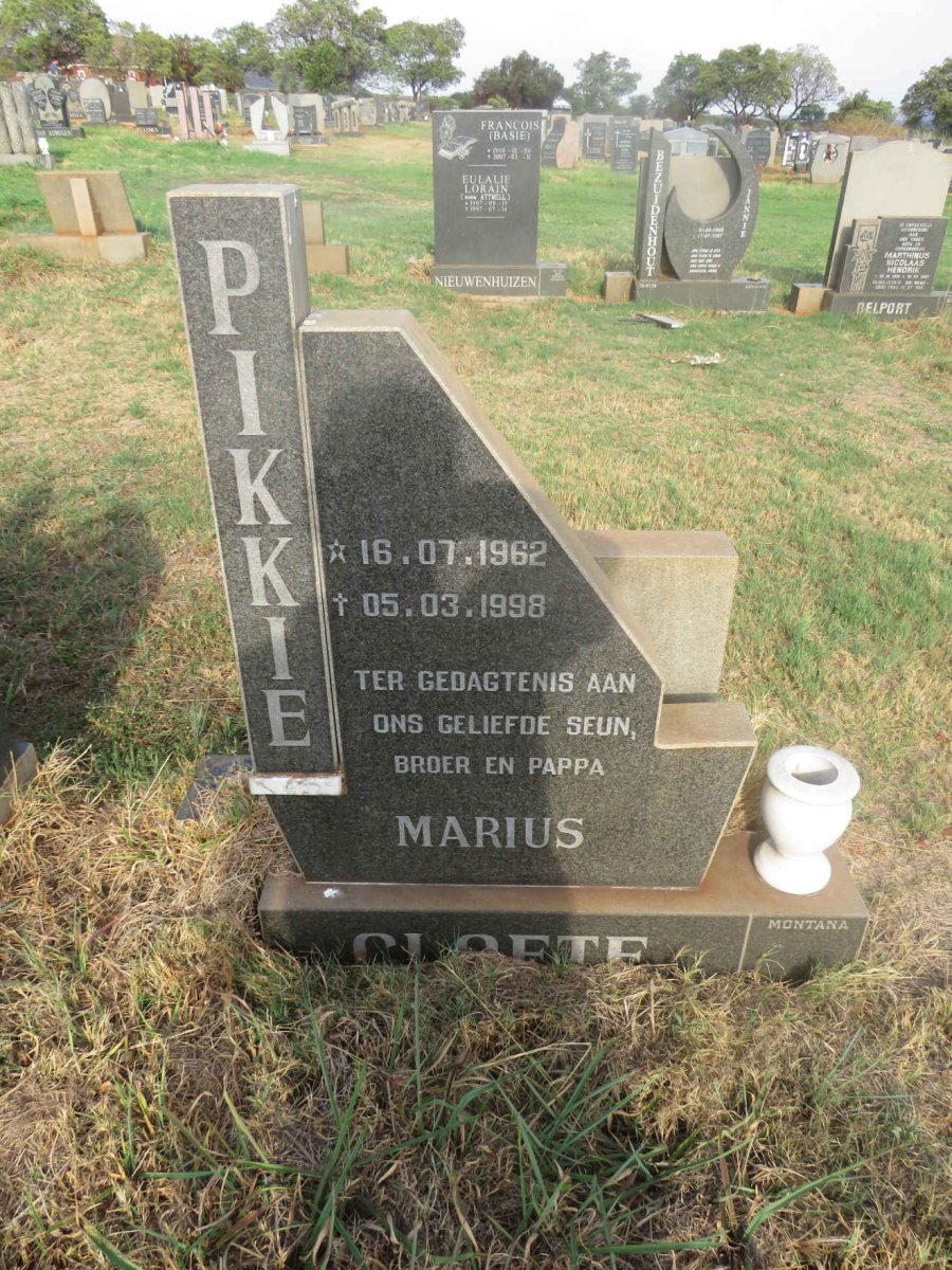CLOETE Marius 1962-1998