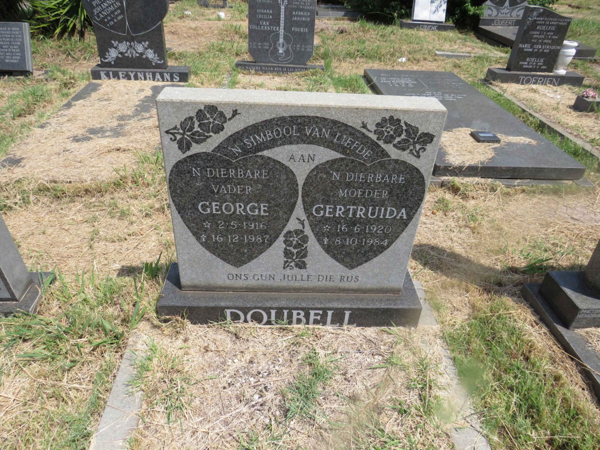 DOUBELL George 1916-1987 & Gertruida 1920-1984
