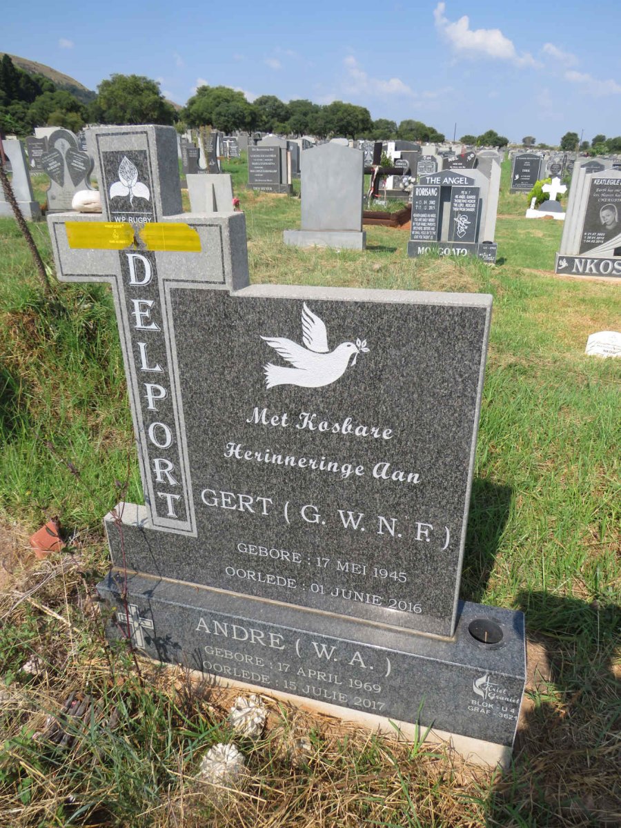 DELPORT G.W.N.F. 1945-2016 :: DELPORT W.A. 1969-2017