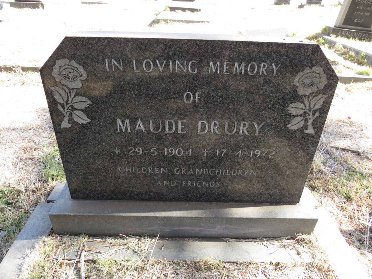 DRURY Maude 1904-1972