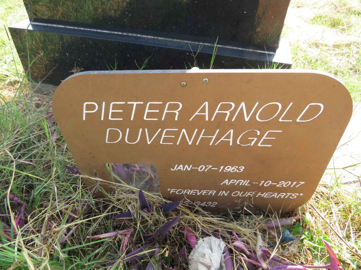 DUVENHAGE Pieter Arnold 1963-2017