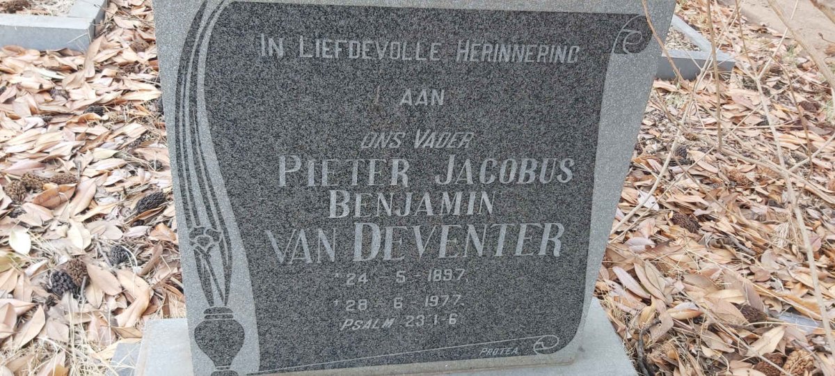 DEVENTER Pieter Jacobus Benjamin, van 1897-1977