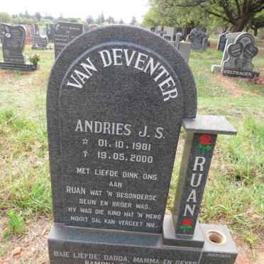 DEVENTER Andries J.S., van 1981-2000