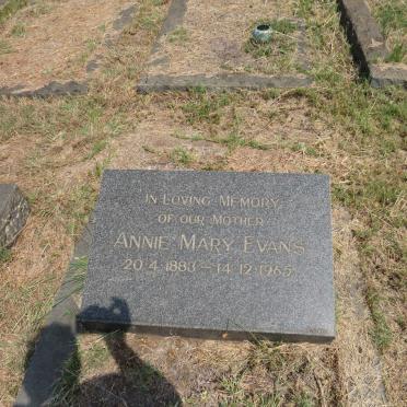 EVANS Annie Mary 1883-1965
