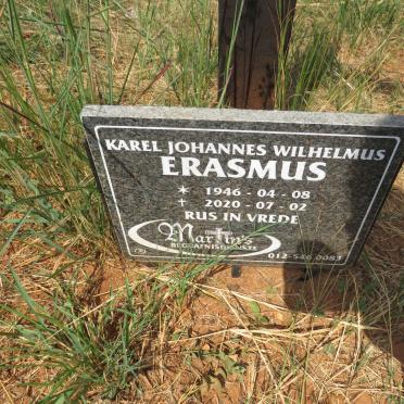 ERASMUS Karel Johannes Wilhelmus 1946-2020