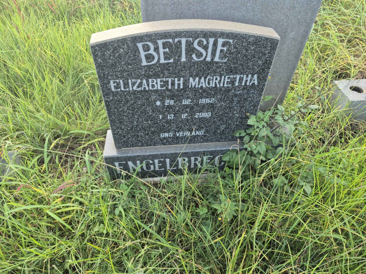 ENGELBRECHT Elizabeth Magrietha 1952-2003