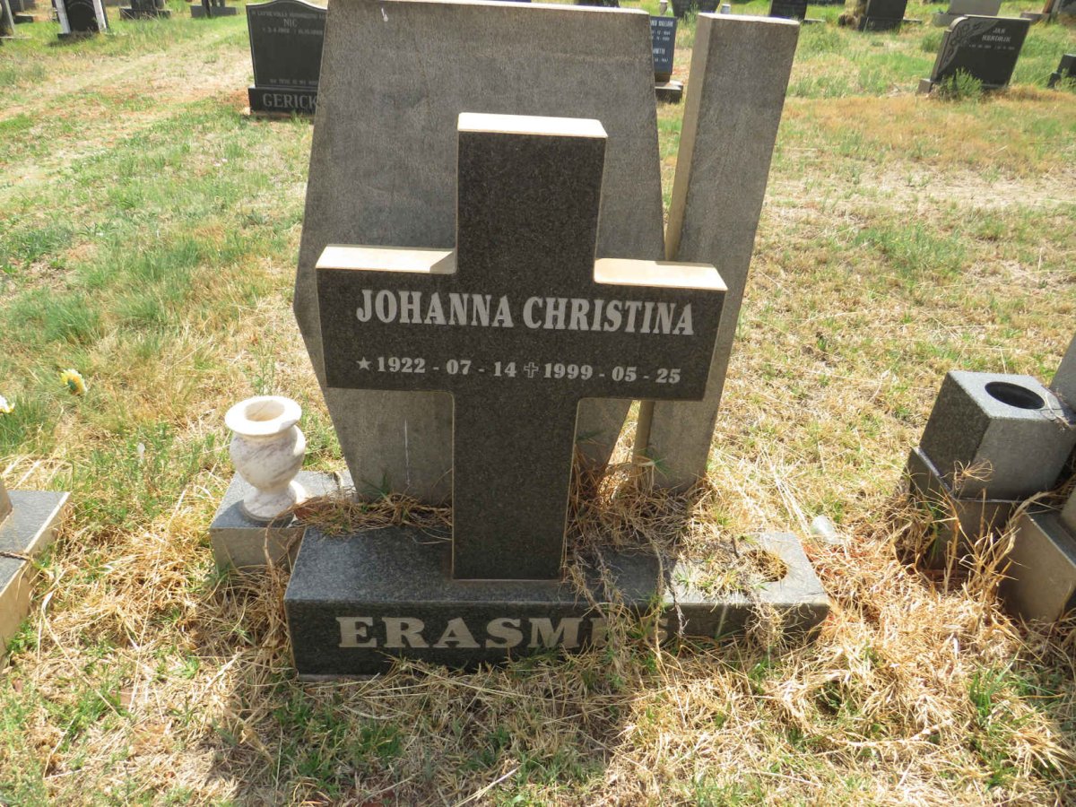 ERASMUS Johanna Christina 1922-1999