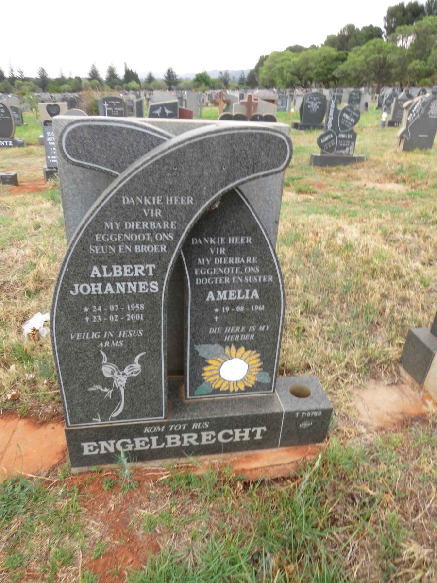 ENGELBRECHT Albert Johannes 1958-2001 & Amelia 1961-