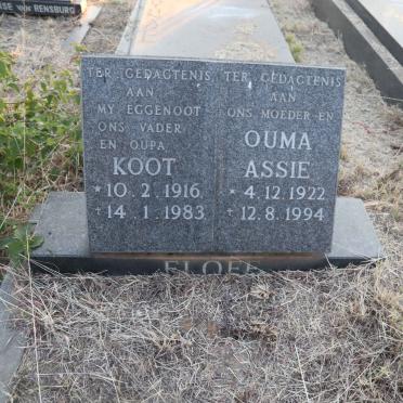 ELOFF Koot 1916-1983 & Assie 1922-1994
