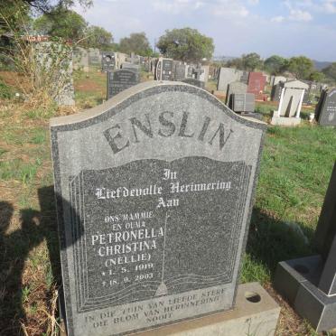 ENSLIN Petronella Christina 1919-2003 
