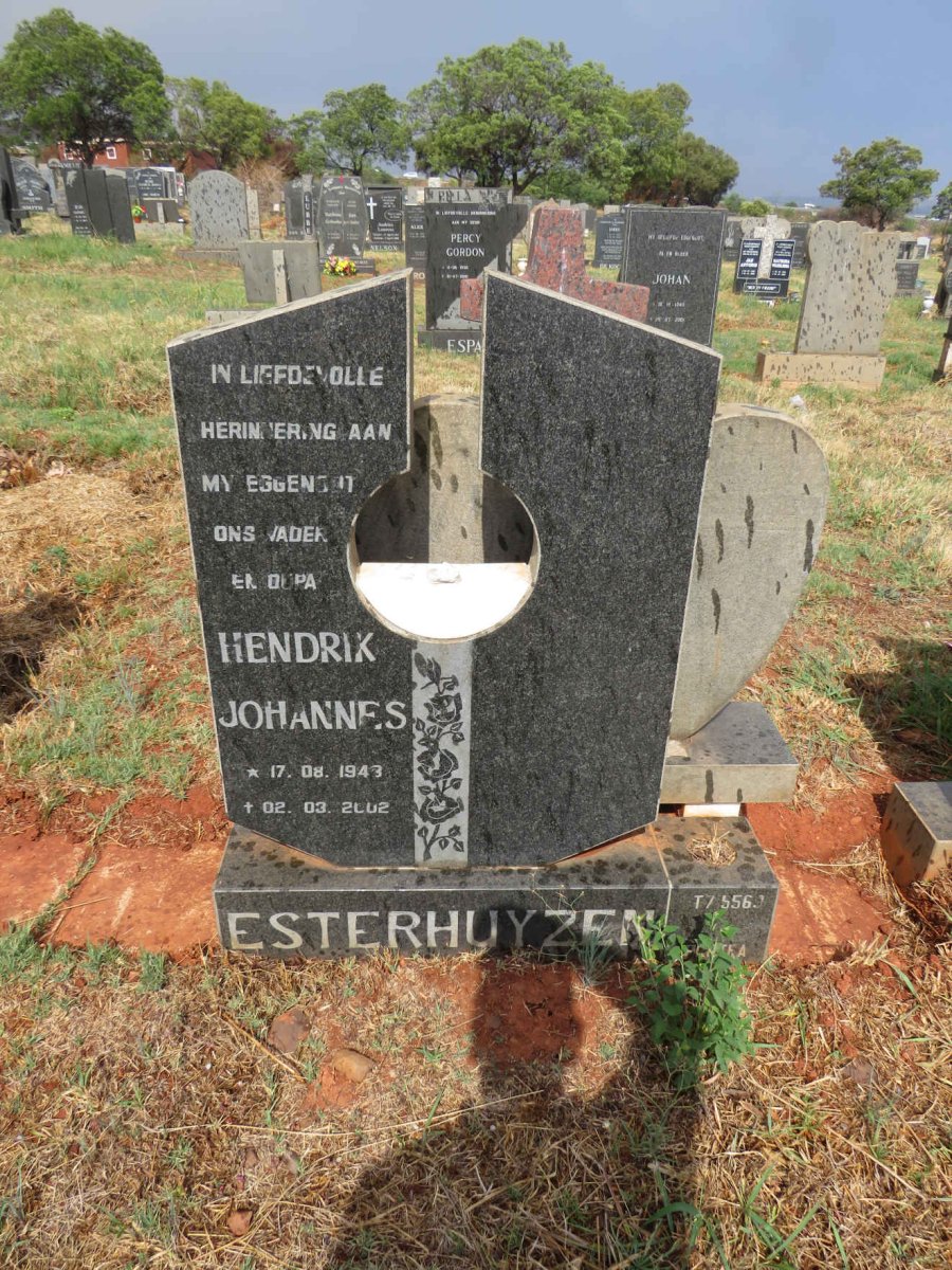 ESTERHUYZEN Hendrik Johannes 1943-2002