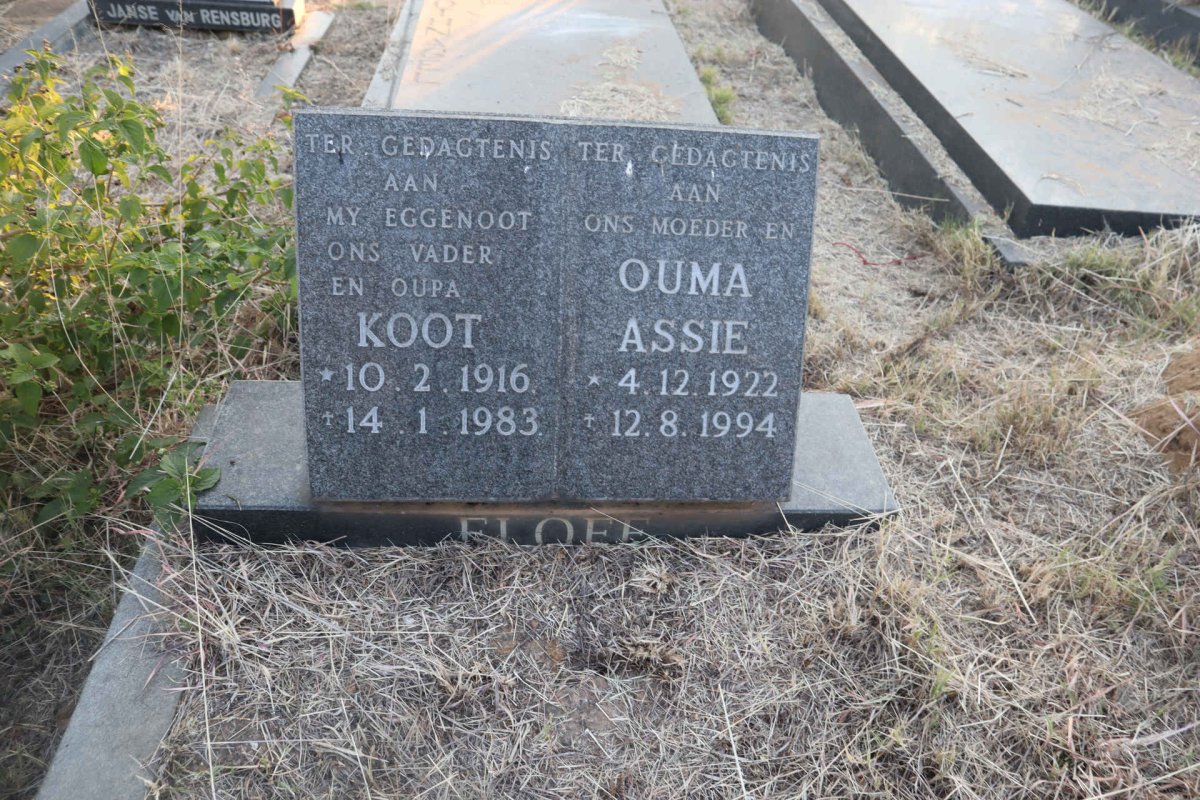 ELOFF Koot 1916-1983 & Assie 1922-1994
