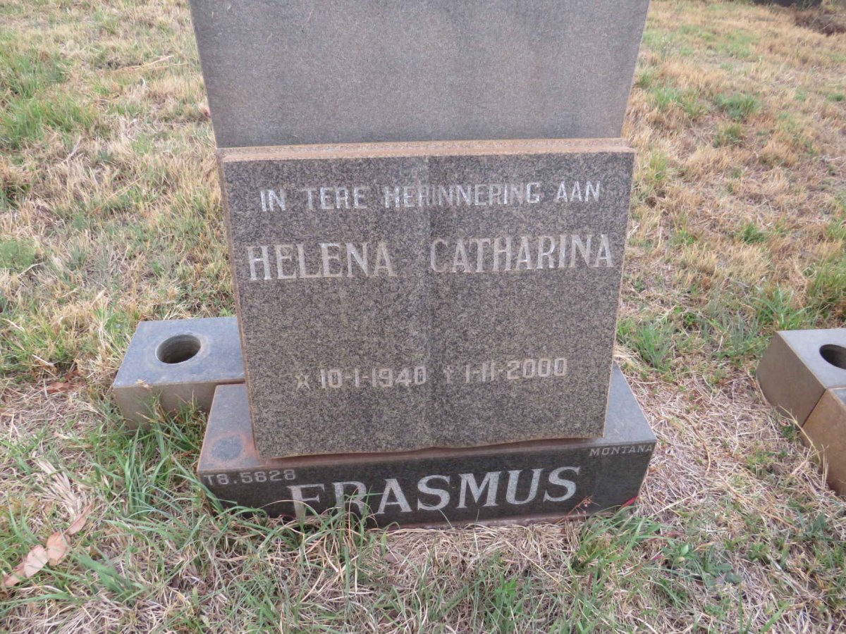 ERASMUS Helena Catharina 1940-2000