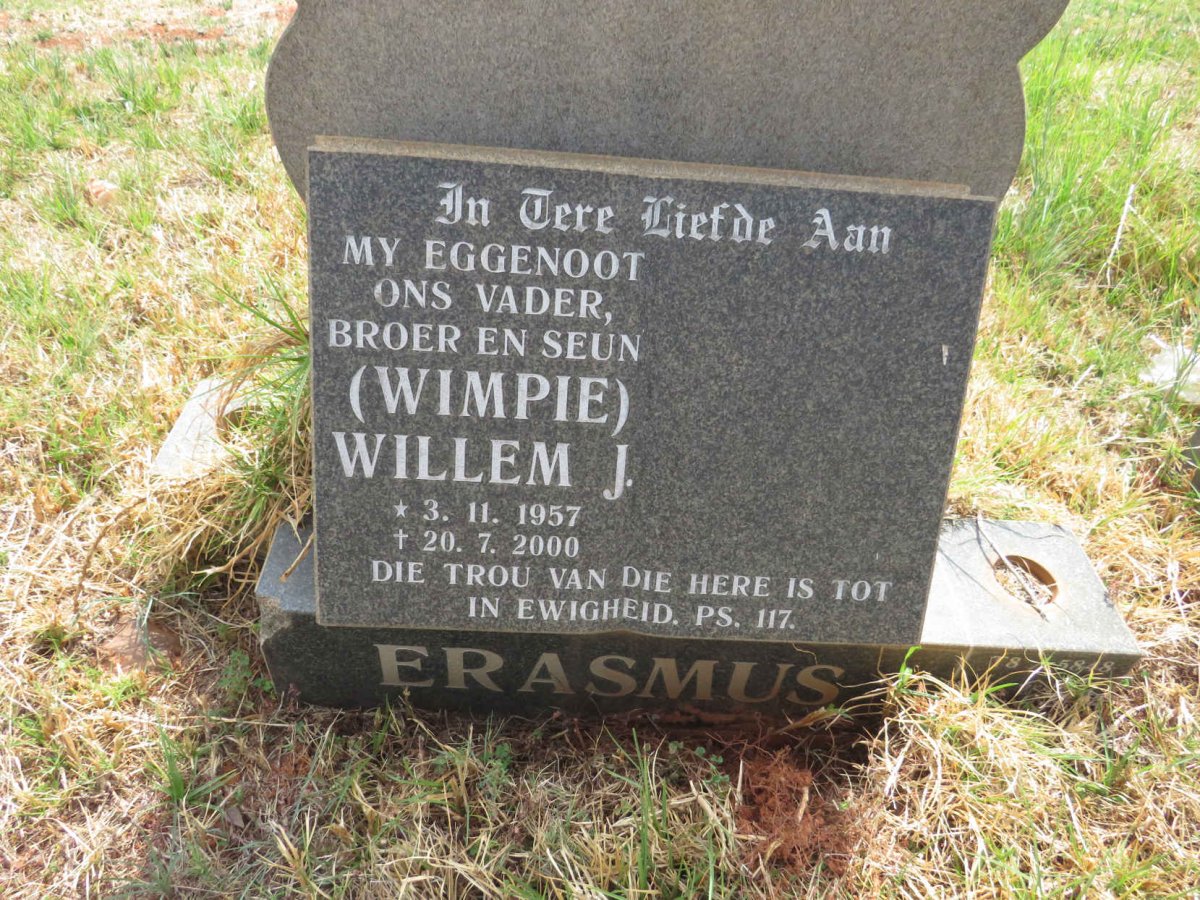 ERASMUS Willem J. 1957-2000 