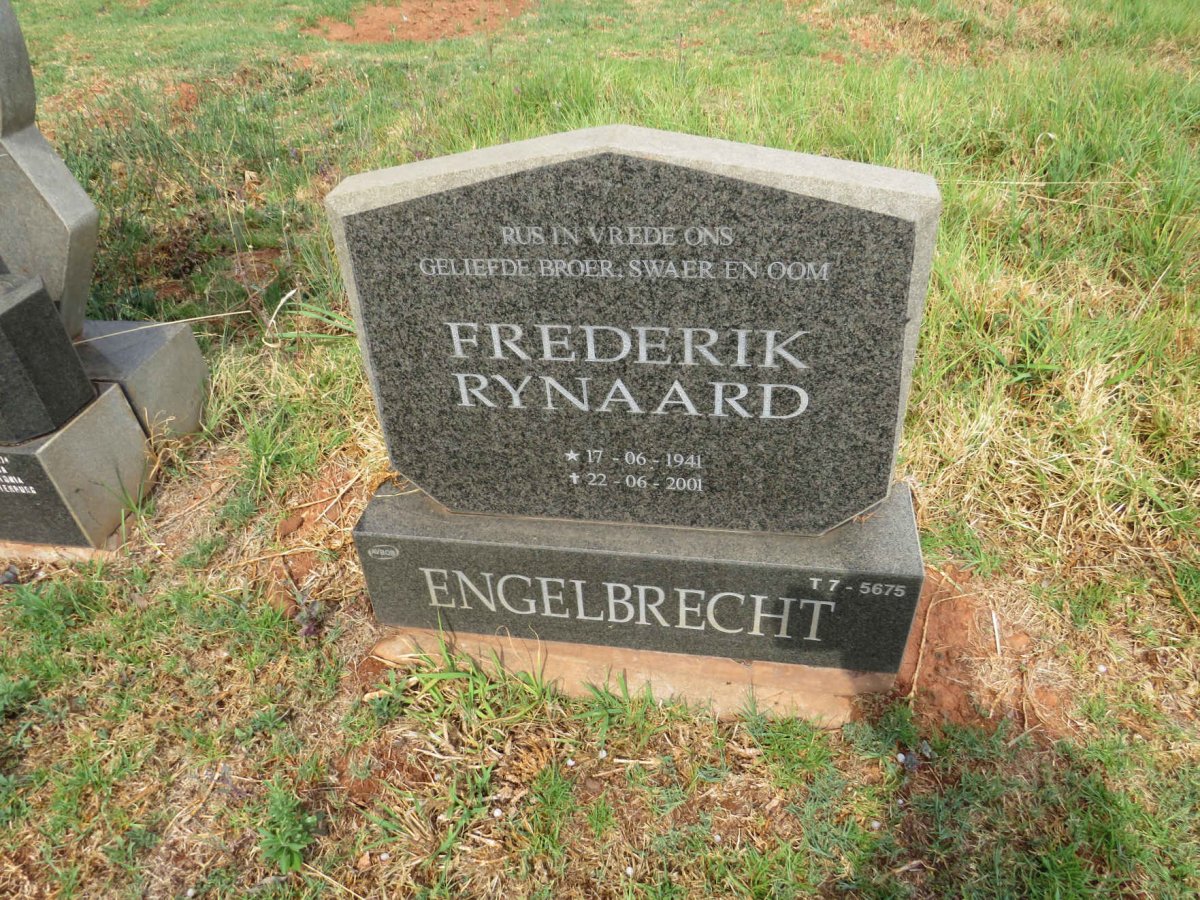 ENGELBRECHT Frederik Rynaard 1941-2001