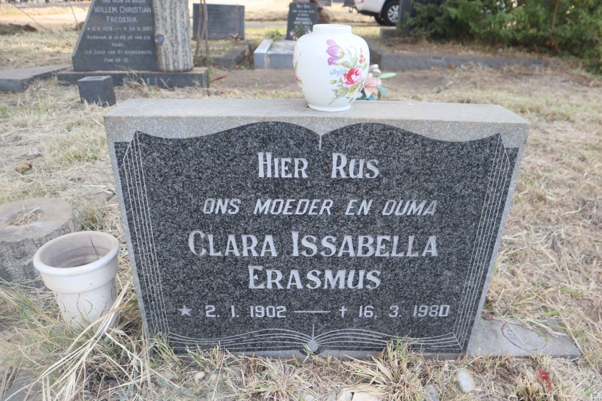ERASMUS Clara Issabella 1902-1980