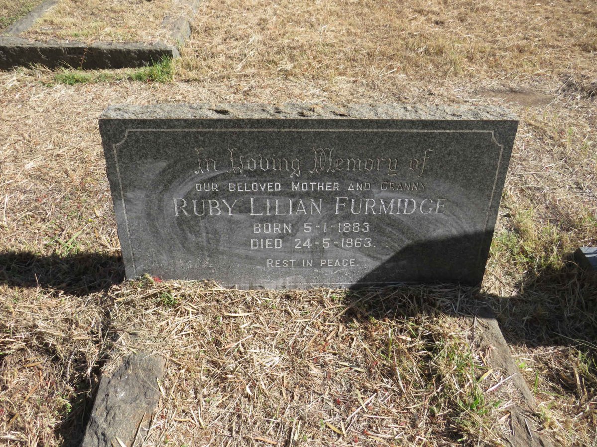FURMIDGE Ruby Lilian 1883-1963