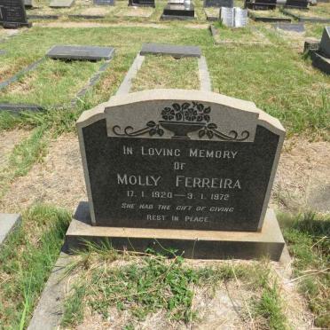 FERREIRA Molly 1920-1972