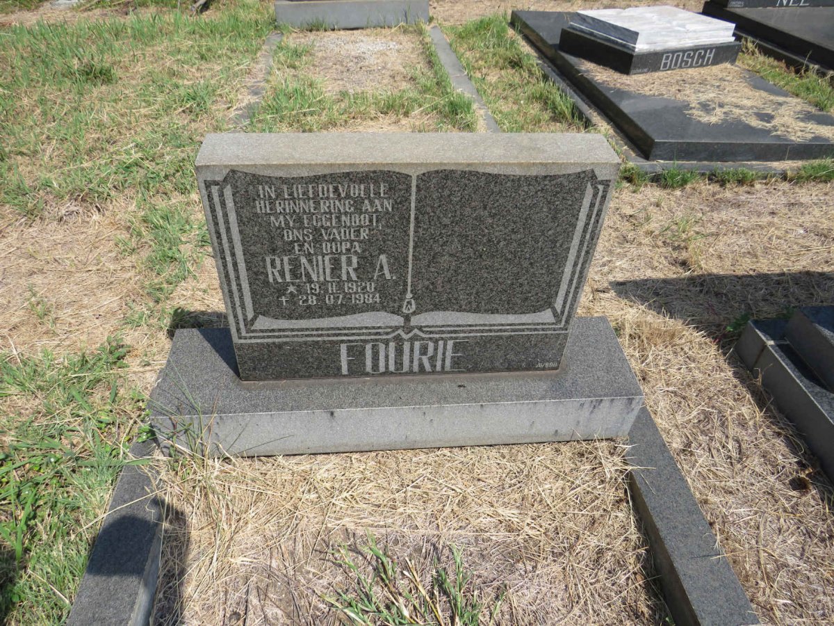 FOURIE Renier A. 1920-1984