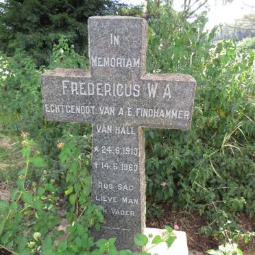 FINDHAMMER Fredericus W.A. 1913-1963