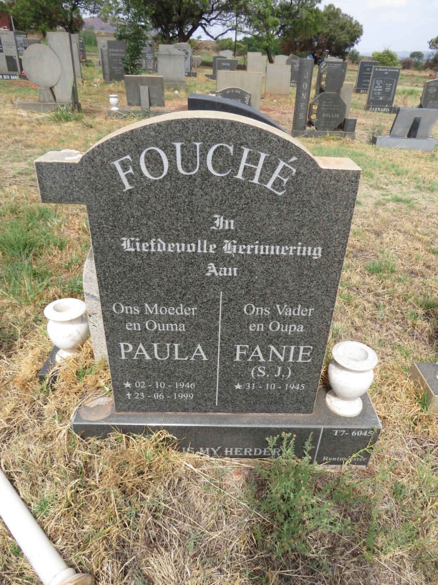 FOUCHE S.J. 1945- & Paula 1946-1999