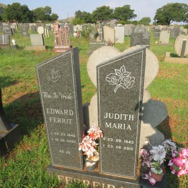FERREIRA Edward Ferrit 1943-2003 & Judith Maria 1943-2015