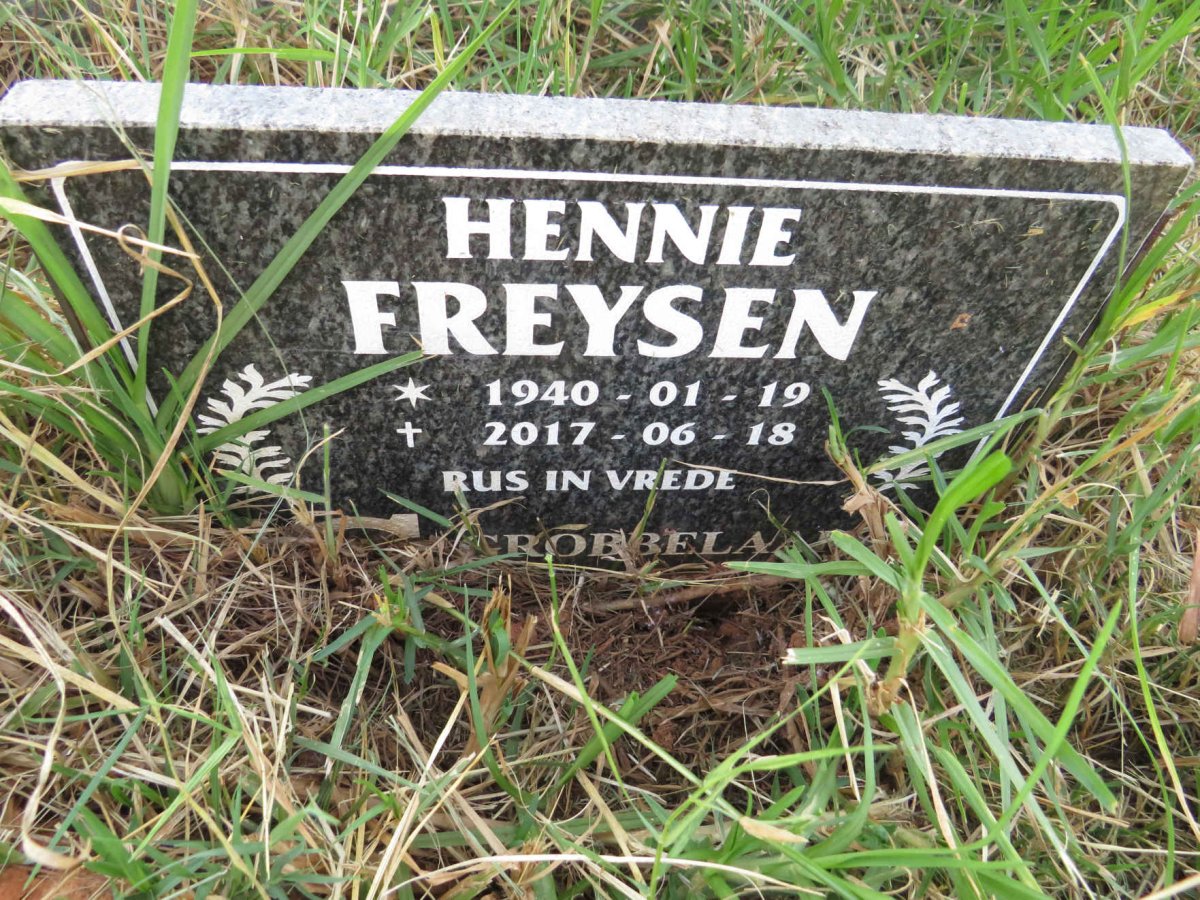 FREYSEN Hennie 1940-2017