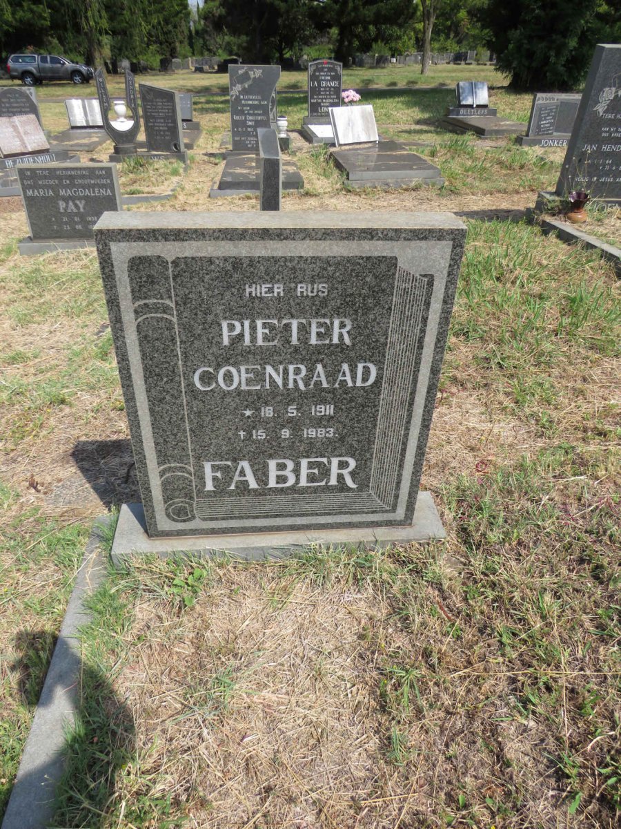 FABER Pieter Coenraad 1911-1983