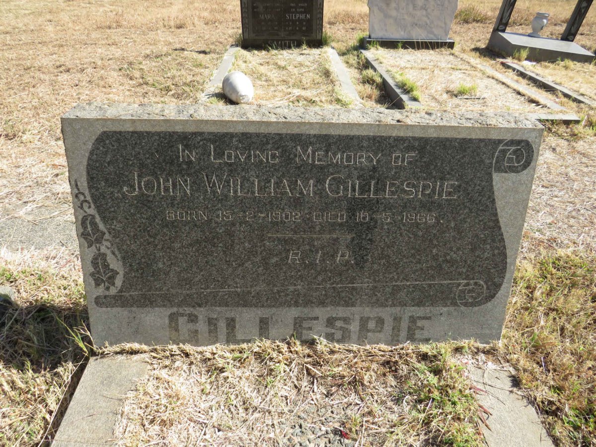 GILLESPIE John William 1902-1966